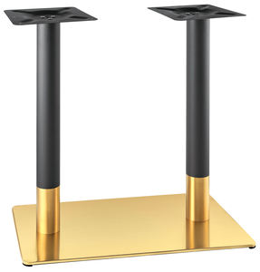 Base de Mesa de Doble Columna de Acero Negro y Dorado, Resistente, para Comedor y Cafetería, Pedestal Moderno para Hotel y Sala de Estar, Venta al Por Mayor - Product Image 6