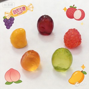 Bonbons gélifiés mini-fruits 3D pelés, très demandés, bonbons gélifiés 3D pelés aux fruits, bonbons gélifiés à la gelée à l'ancienne - Product Image 4