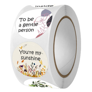 Cảm ơn bạn đã hỗ trợ nhãn dán doanh nghiệp nhỏ của tôi nhãn bao bì lá vàng đen cảm ơn bạn Thẻ dán - Product Image 3