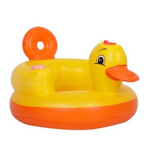 Tiger Multi-Function <b>Inflatable</b> Plastic Baby <b>Sofa</b> Chair for Kids Modern Design Pink 50x50cm Home Office & Outdoor & Bathroom Use - Product Image 1
