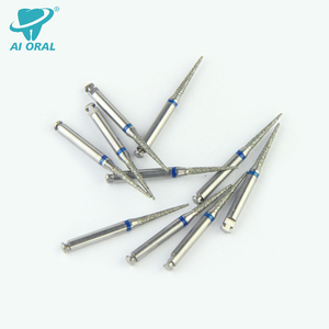 หัวตัดฟันเคลือบเพชรรูปเข็ม-10ชิ้น/กล่อง, ก้านสแตนเลส1.6มม. สำหรับการตัดฟัน - Product Image 3