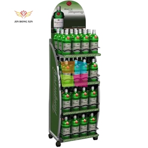 맥주 병 디스플레이 랙 5 층 와이어 스틸 샤먼 현대 금속 선반 용 보트 와인 배럴 스탠드 - Product Image 6