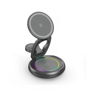 <span class=keywords><strong>Cargador</strong></span> Inalámbrico 3 en 1, Novedad 2025, Plegable 360°, Magnético, Multifuncional para Teléfono, Auriculares y Reloj Inteligente - Product Image 1