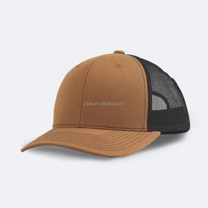 หมวกแก๊ปทรงสปอร์ตสไตล์สตรีท ปักโลโก้ตามสั่ง คุณภาพสูง หมวก Trucker 6 แผง ปักลาย 3 มิติ ขายส่ง หมวกตาข่าย ปีกโค้งเล็กน้อย - Product Image 3