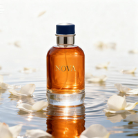 Flacons de parfum de luxe en verre transparent mat cylindriques personnalisés de 30 ml, 50 ml, 100 ml, emballage vide avec pulvérisateur à pompe, boîte de vaporisateur cosmétique