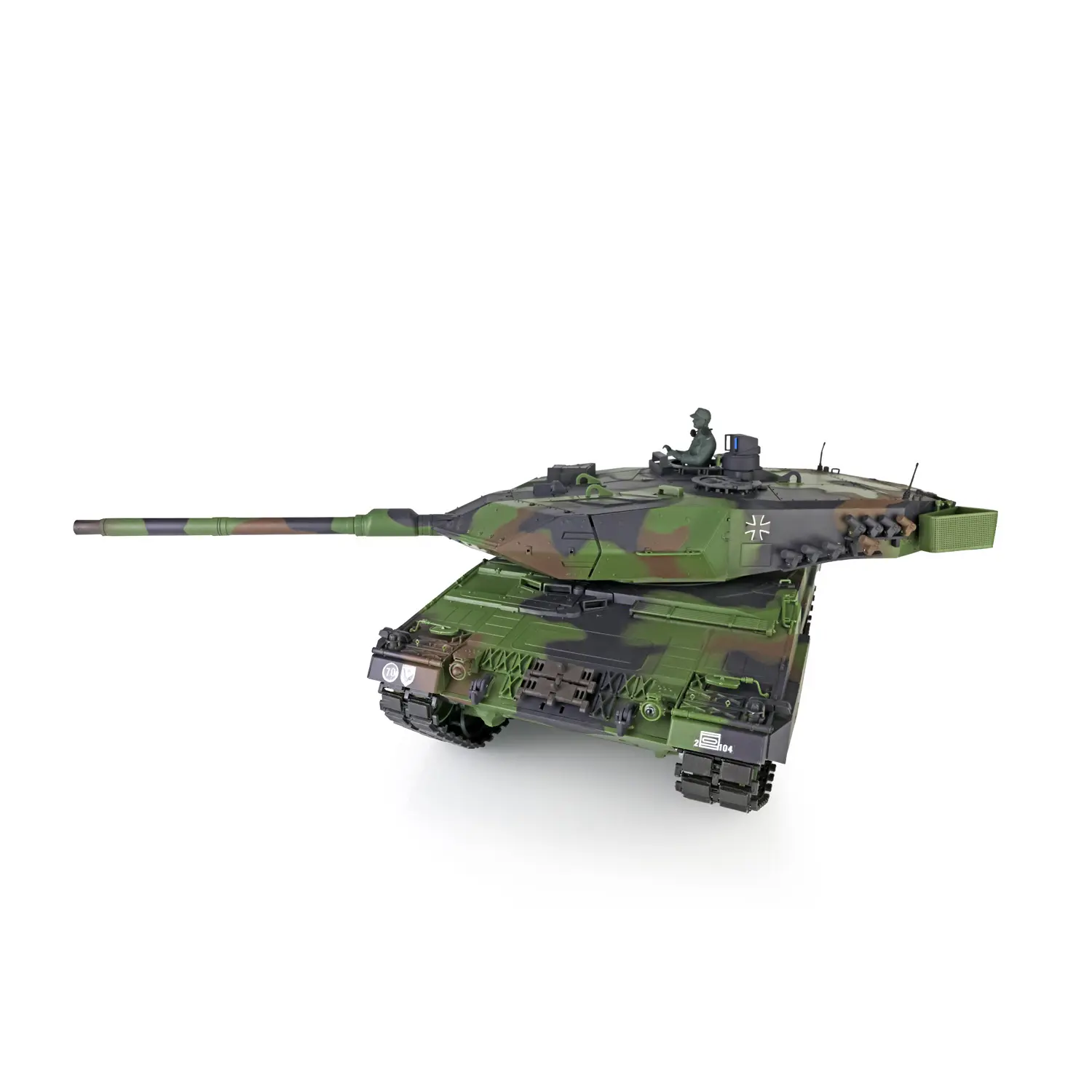 Henglong 1/16 7.0 Plastic Leopard2A6 RC Tank 3889 W/ Steel Gearbox Barrel Recoil Airsoft IR Combat Chassis Retractable