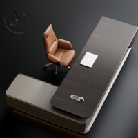 Bureau de direction en bois haut de gamme, moderne et minimaliste, pour PDG, directeur, grand bureau de classe, usine de Foshan
