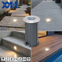 Projecteur LED encastré programmable DMX512 en acier inoxydable pour piscine, RGBW, étanche IP68, éclairage paysager subaquatique