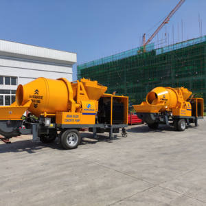 พ่วงหลังปั๊มผสมคอนกรีตพร้อมเครื่องยนต์ดีเซลที่มีชื่อเสียงหรือมอเตอร์ไฟฟ้าฟรีท่อส่งยาว100เมตร - Product Image 4