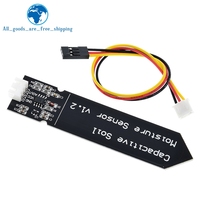 Module de capteur d'humidité du sol capacitif TZT pas facile à corroder fil de tension large 3.3 ~ 5.5V résistant à la corrosion avec gravité