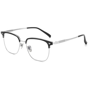 Baisifen Montura de Titanio Ultraligera de Aro Completo para Negocios 99138P Patillas Súper Elásticas Gran Formato Retro Unisex Miopía - Product Image 5