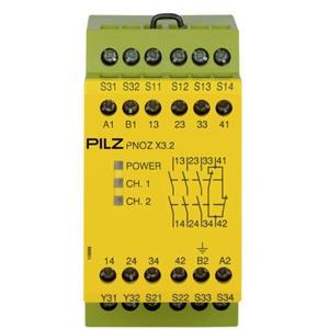 Relais de sécurité Pilz Pnoz X3.2, double canal, 230VAC 24VDC, bornes à vis - Product Image 1