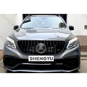 Kit de carrocería para <span class=keywords><strong>Mercedes</strong></span> Benz <span class=keywords><strong>GLE</strong></span> W166 COUPE <span class=keywords><strong>Sport</strong></span> 16-19 Cambio a AMG Incluye montaje de parachoques delantero de coche tubos de escape de labio trasero - Product Image 4