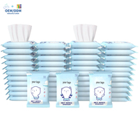 QIMEI OEM Infant Sucette Lingettes 10PCS Bébé Eau Nettoyage Lingettes Humides Bébé Main et Bouche Lingettes