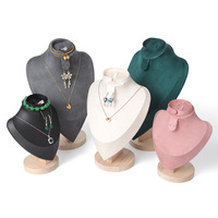 Présentoir en bois pour bijoux : colliers, pendentifs, boucles d'oreilles, bagues, bracelets, et boîtes d'emballage