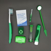 Ensemble de soins bucco-dentaires Ensemble de brosses à dents orthodontiques à huit pièces