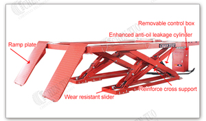 Elevador de coches móvil de 4 toneladas con diseño de tijera para mantenimiento y reparación de vehículos - Product Image 4
