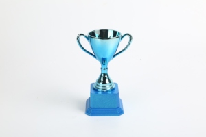 ของขวัญวันแม่และวันพ่อพลาสติก ABS ซูเปอร์วูแมนและผู้ชายมีการพิมพ์สกรีนด้วยรังสียูวีและผ้าไหมมินิถ้วยรางวัล - Product Image 3