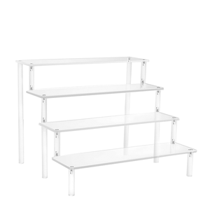 Giá đỡ màn hình <span class=keywords><strong>Acrylic</strong></span> rõ ràng nhiều lớp cupcake hình hiển thị Mỹ phẩm hiển thị <span class=keywords><strong>Acrylic</strong></span> đứng risers - Product Image 1