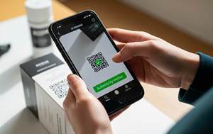 สติกเกอร์กันน้ำเกรดอาหาร ป้องกันการปลอมแปลง พร้อมคิวอาร์โค้ด สำหรับ<span class=keywords><strong>ยา</strong></span> การดูแลสุขภาพ และชิ้นส่วนอุตสาหกรรม - Product Image 3