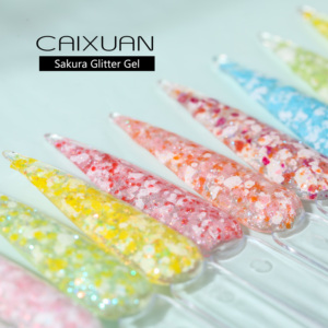 Esmalte de gel para <span class=keywords><strong>uñas</strong></span>, laca de gel con brillo de sakura, <span class=keywords><strong>colores</strong></span> <span class=keywords><strong>semipermanentes</strong></span>, lámpara uv led, novedad de <span class=keywords><strong>2022</strong></span> - Product Image 5