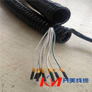 Cable Espiral para Iluminación Móvil, Vehículos, Faros, Elevación, Cable Combinado de Video PU Kai Mei RVUT, Conductor de Cobre, PVC/PE/<span class=keywords><strong>TPV</strong></span> 16 - Product Image 2