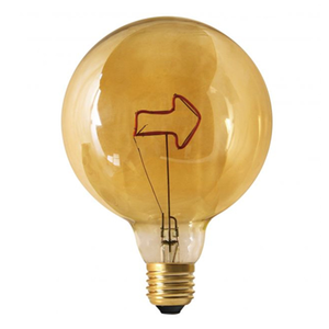 Tình yêu nhà hình dạng từ Globe trang trí <span class=keywords><strong>LED</strong></span> Edison bóng đèn 4 Wát G125 cổ điển <span class=keywords><strong>LED</strong></span> cong mềm xoắn ốc <span class=keywords><strong>Filament</strong></span> ánh sáng bóng đèn - Product Image 6