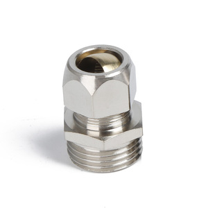 Raccords de compression PC8-01 8-02 4-01 10-02 pour conduites de cuivre, pièces de compresseur industriel pour la compression de tuyaux de dérivation - Product Image 1