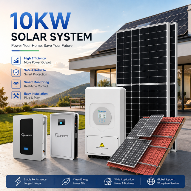 Emergency Backup Whole House Hybrid Solar Power System 15kW 20kW 25kW 30kW 50kW Solar Generator with Smart MPPT Battery