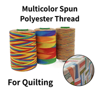 Fil à coudre en polyester filé multicolore haute ténacité, varié pour la couture, la broderie, le patchwork et le quilting à la machine