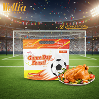 Sacs d'emballage en plastique anti-buée pour poulet rôti, design Coupe du Monde, personnalisables avec logo imprimé, pour poulet rôti à la broche