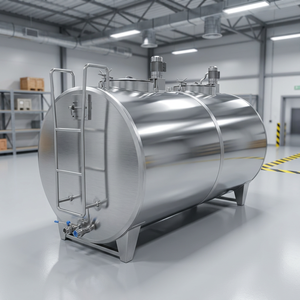 Dual Agitator Stainless Steel Milk Cooling Tank Large Capacity Horizontal Dairy Storage Chiller Vessel Industrial <b>Liquid</b> Blend - Product Image 5