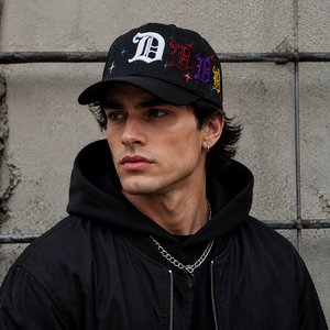 Envío Gratis, Gorra de Béisbol de 5 Paneles, Gamuza de Alta Calidad, Satén Negro, Gorras Dandi - Product Image 1