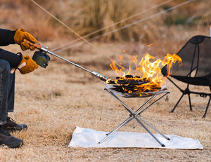 Antorcha Ligera para <span class=keywords><strong>Camping</strong></span> y Barbacoa, Pistola de Llama con Pelo de Cerdo, Pistola Rociadora Desmontable, Pistola de Fuego para Carbón de Barbacoa - Product Image 6