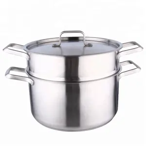 26cm stainless steel food steamer 2 layer cookware steam pot cooking steamer for cook