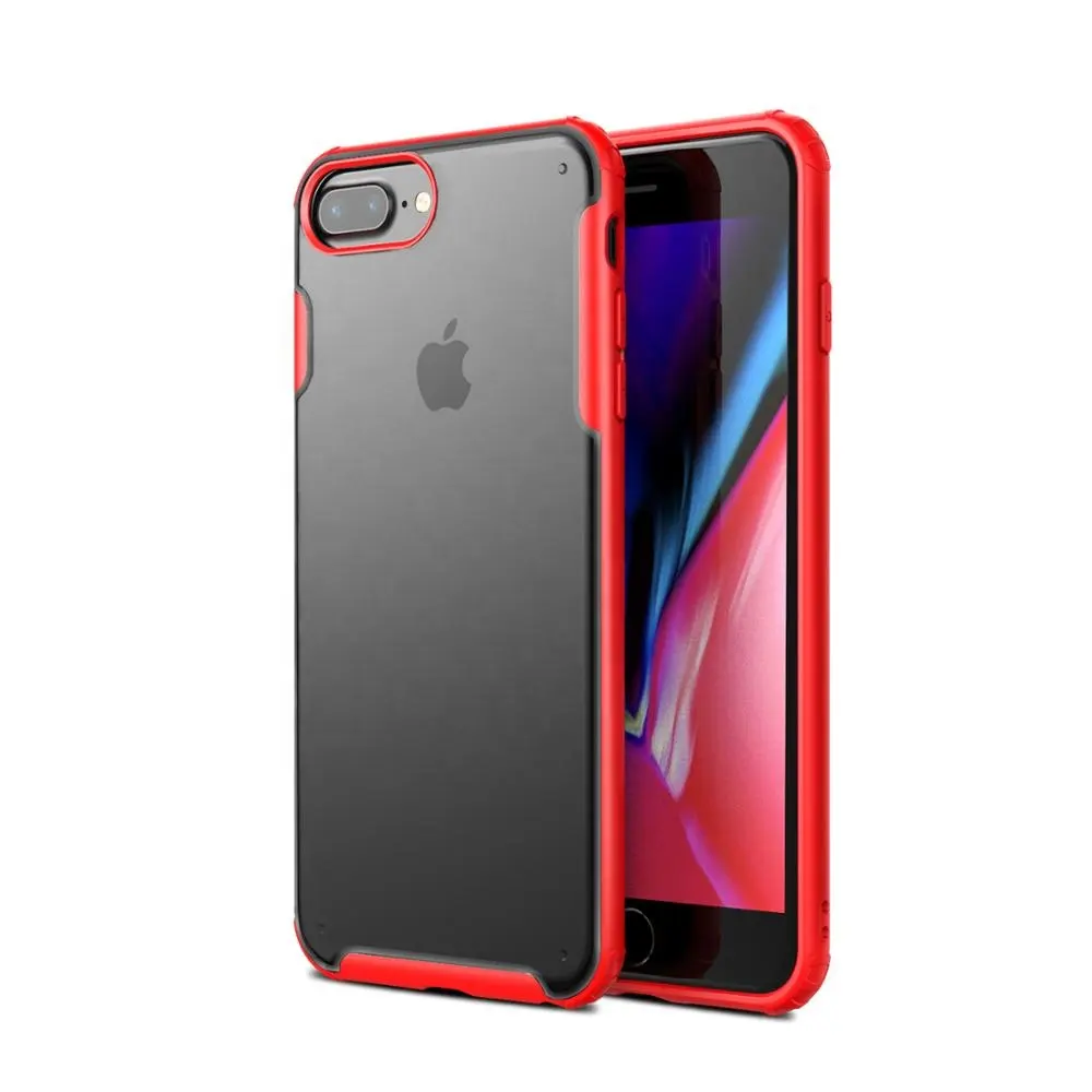OEM ODM नई शैली TPU पीसी हाइब्रिड स्पष्ट फोन कवर के लिए iPhone 6 7 8 प्लस तटस्थ विरोधी पर्ची सेलफोन मामले के लिए iPhone X XR