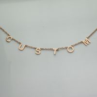 SSeeSY joyas mode en acier inoxydable 18k bijoux en or véritable étanche personnalisé lettre initiale nom collier personnalisé