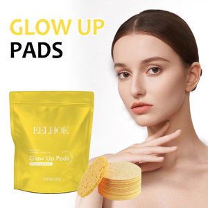 Almohadilla limpiadora de cúrcuma Eelhoe, limpia profundamente la piel, elimina la suciedad, controla el aceite, suaviza el esquí exfoliado y tierno - Product Image 1