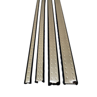Entretoise en butyl à bord chaud 9,5 mm, barre d'étanchéité en aluminium argenté, vis pour porte de garage et verre isolant