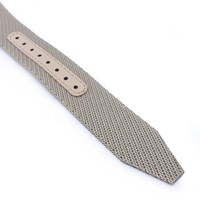 Bracelet de montre en cuir et tissu trapézoïdal personnalisé 20mm 22mm Bracelet de montre en nylon de luxe