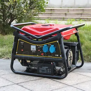 Bison Trade 220V Ac 2Kw 7Hp 168F Engine Single-Phase Petrol Electric Start Gasoline Generator