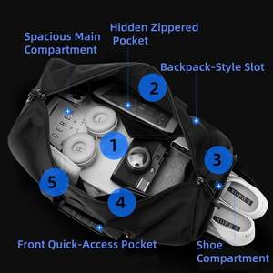 Custom Sports Gym Bag Large Capacity <b>Wet</b> and Dry Separation Travel Bag Waterproof Men Fitness Bag With <b>Shoes</b> Compartment - Product Image 4