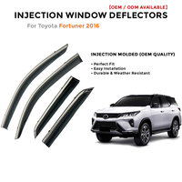 Deflectores de Ventana Laterales para Toyota LC200 2008-2019 Protector de Lluvia Accesorios de Coche