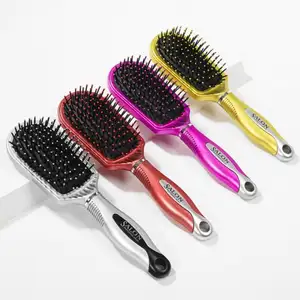 Haarstyling-Werkzeuge Haar bürste mit Kunststoff griff Oberflächen abdeckung farbige Farbe
