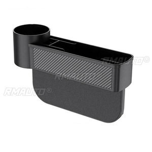 1/2 PIÈCES Organisateur de rangement noir pour l'espace entre les sièges de voiture, boîte de rangement et organisateur de poche pour SUV, pour l'organisation et le rangement - Product Image 3