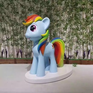 Sculptures en fibre de verre sur le thème de My <span class=keywords><strong>Little</strong></span> <span class=keywords><strong>Pony</strong></span>, figurines de dessins animés pour la décoration des zones commerciales - Product Image 5
