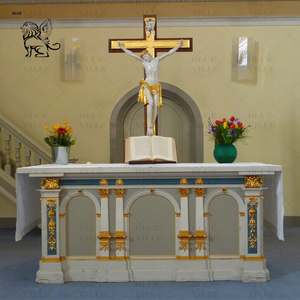 Mesa de Altar Católica de Mármol Tallada a Mano BLVE, Decoración Religiosa de Piedra, Tabernáculo Sagrado para <span class=keywords><strong>Iglesia</strong></span> - Product Image 6