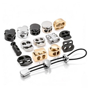 Bouchon de liège cordon métallique verrouille cordon élastique 3mm cordes à capuche accessoires de veste à capuche cordon de serrage cordon de verrouillage pour sweat à capuche - Product Image 1