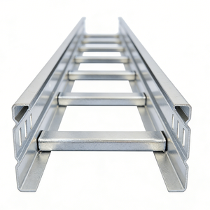Bahan Konstruksi Cable Ladder Tray HDG Hot Dipped Galvanized Ladder Type Cable Tray Stainless Steel Wire Mesh Cable Ladder - Product Image 2