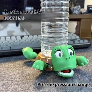 Divertido y Creativo Posavasos de Tortuga de Plástico con Aislamiento Térmico y Extremidades Sorprendentes, Juguete de Presión - Product Image 5